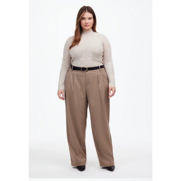Madewell Tan Wide Leg Pants - Picture 1 of 9